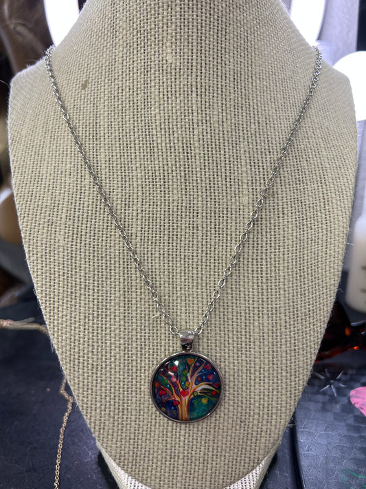 Colorful Tree Necklace